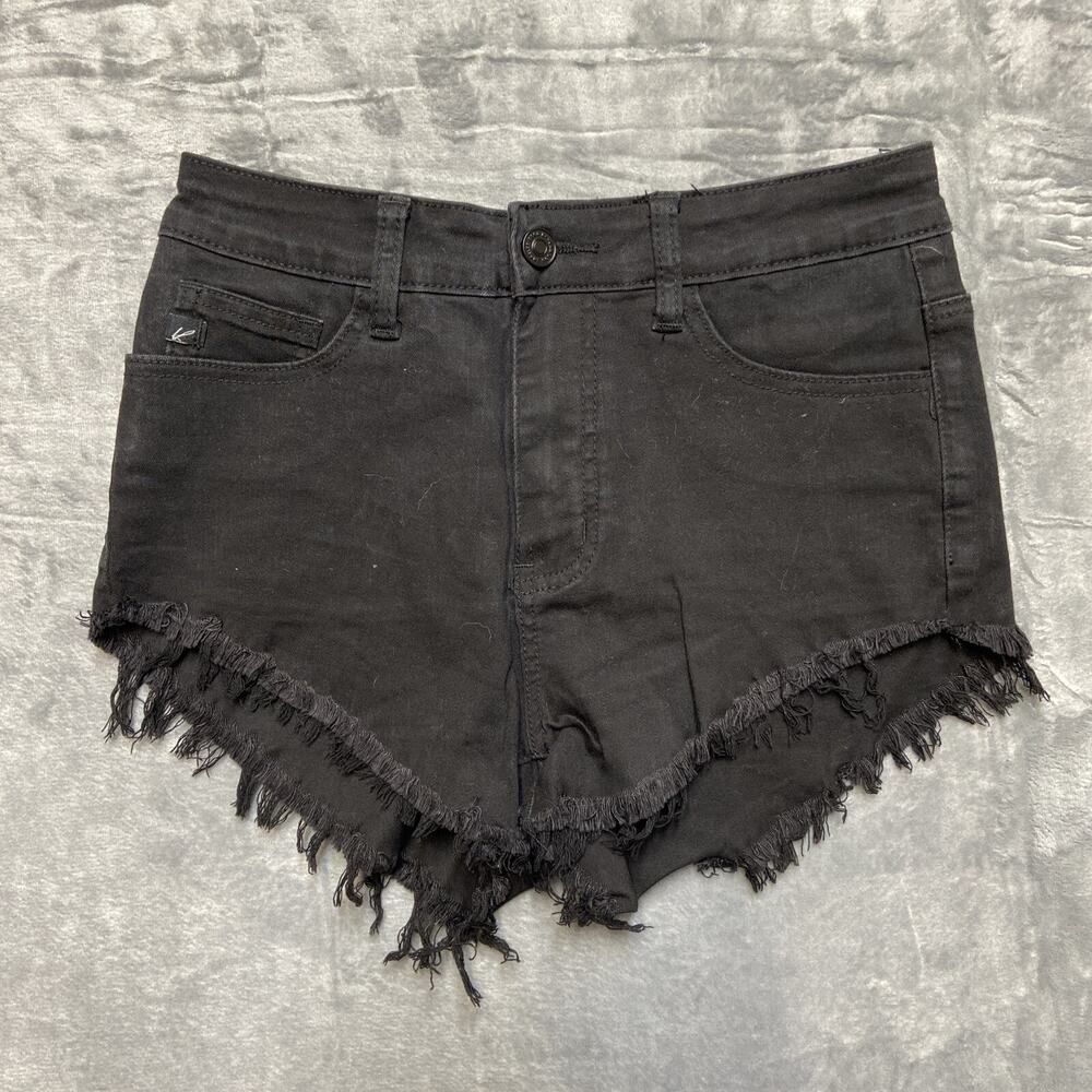 KanCan Cutoff Jeans Shorts Women’s‎ Size 25 Black